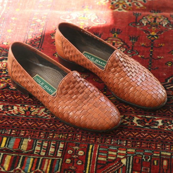 Cole Haan Shoes - Cole Haan Woven Classic Italian Leather Loafers